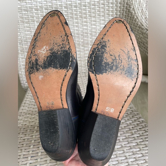 Vittorio Ricci Embroidered, steel toed leather Cowboy Cowgirl boots 5 1/2 - Picture 6 of 10